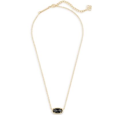 Custom Gold Necklace black Stone