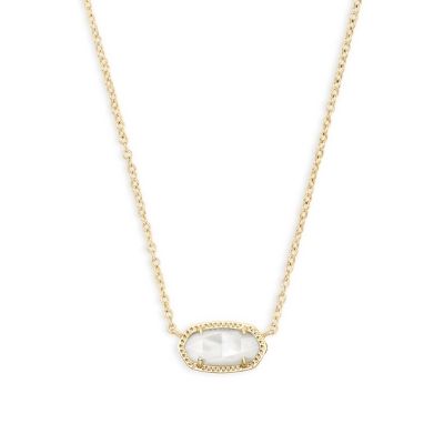 Kendra Scott Elisa Necklace Gold Ivory Mother of Pearl