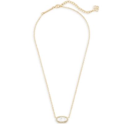 Kendra Scott Elisa Necklace Gold Ivory Mother of Pearl
