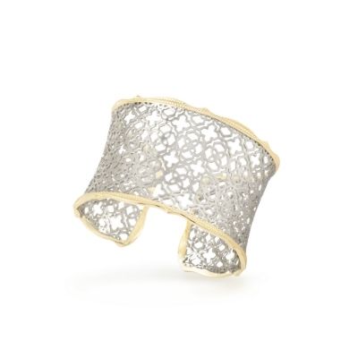 Kendra Scott Candice Bracelet Gold-Rhodium Cuff Filigree