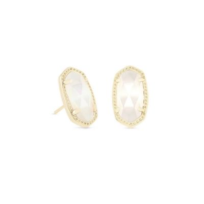 Silver Light Stone Earrings
