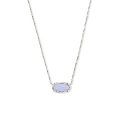 Custom Silver Necklace Light Stone