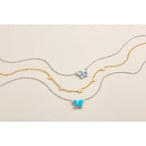 Custom Jewelry Necklace Butterfly Stone 