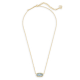 Kendra Scott Elisa Necklace Gold Light Blue Illusion D ore Jewelry