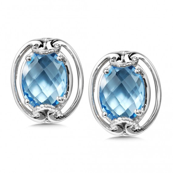 Color SG - Blue Topaz Earrings