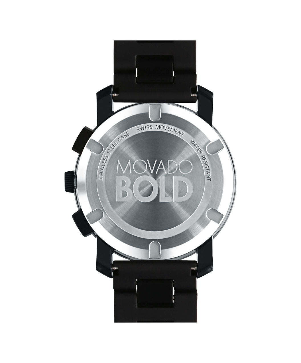 Movado Bold Large Black Chronograph Watch