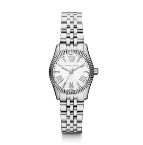 Michael Kors Women's Lexington Silver Tone Glitz Watch – D'ore Jewelry