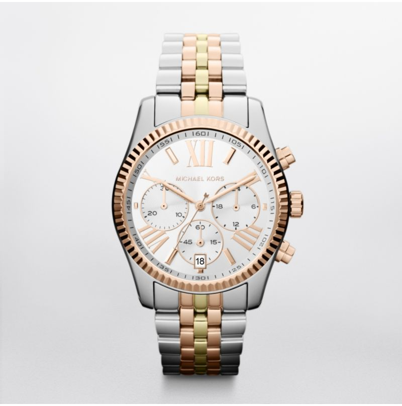 Michael kors gold 2025 tone lexington watch