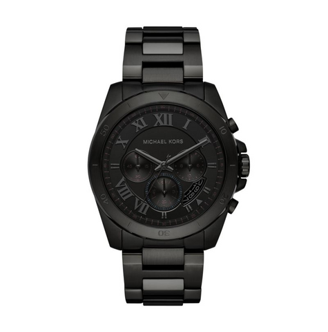 Michael Kors Men's Brecken Black IP Chronograph Watch