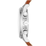 Michael Kors Men's Gage Brown Leather Watch