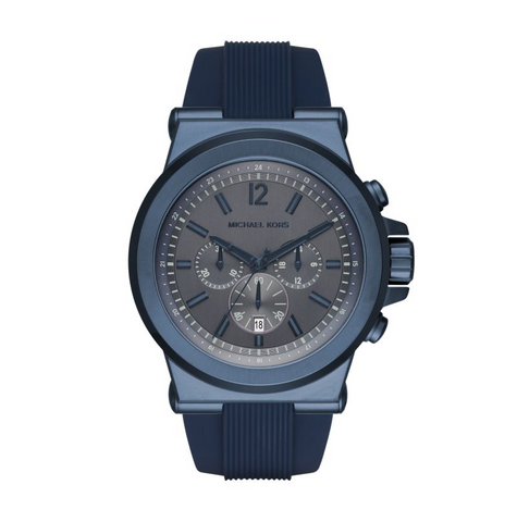 Michael Kors Men's Dylan Navy Silicone Chronograph Watch