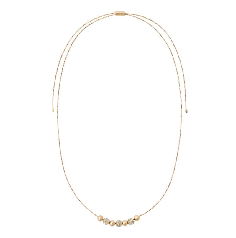 Precious Metal-Plated Sterling Silver Pavé Heart Necklace | Michael Kors