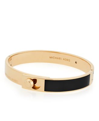 Michael Kors MK Logo Rose-Gold Stainless Steel Bangle Bracelet - MKJ6519710  - Watch Station