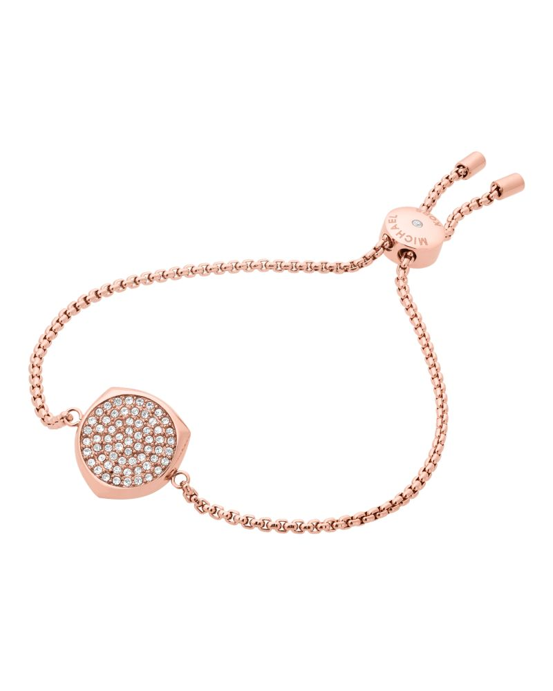 Michael Kors 14ct Rose Gold Plated Sterling Silver Premium Pave Empire –  Shiels Jewellers