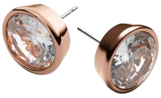 Michael Kors Rose Gold and Cubic Zirconia Stud Earrings