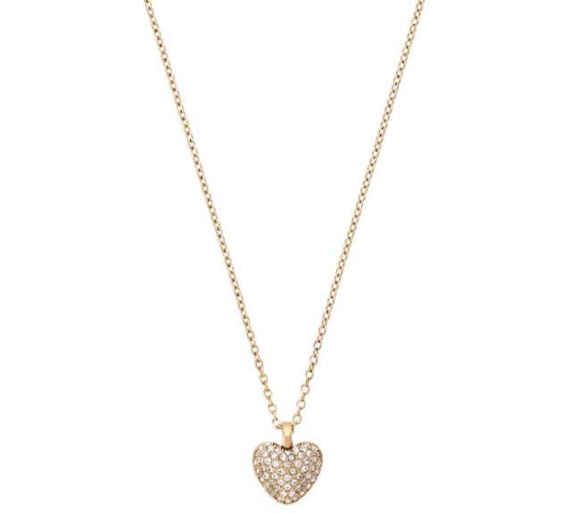 Michael Kors Carved Heart Necklace D ore Jewelry