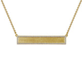 Lafonn Gold-Plated Engravable Bar Necklace