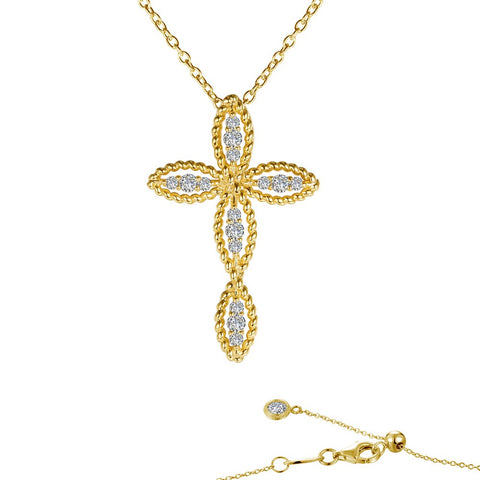 Lafonn Gold-Plated Cross Necklace