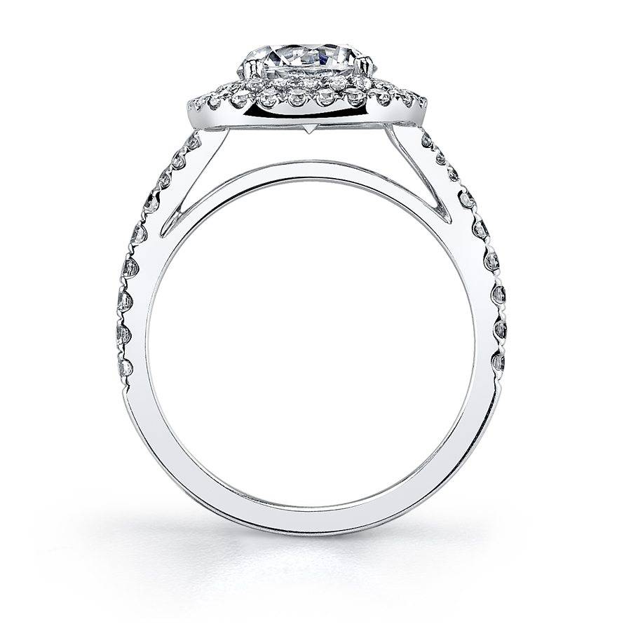 Sylvie - Marielle Classic Double Cushion Halo Engagement Ring