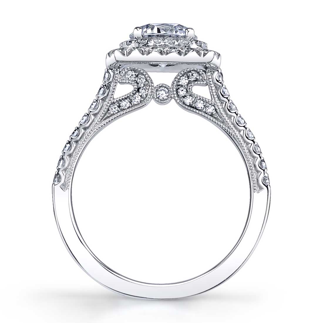 Sylvie - Carolina Unique Double Halo Engagement Ring