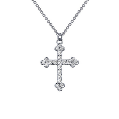 LaFonn Budded Cross Necklace