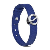 Philip Stein Horizon Bracelet-Steel Icon Royal Blue Leather 10S-BBSS