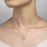 0.3 ct tw Cross Necklace