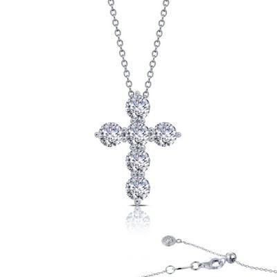 2.76 ct tw Cross Pendant Necklace