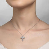 2.76 ct tw Cross Pendant Necklace