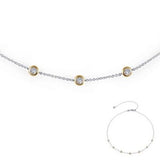 Lafonn 7 Symbols of Joy Gold-Plated CZ Two-tone Necklace
