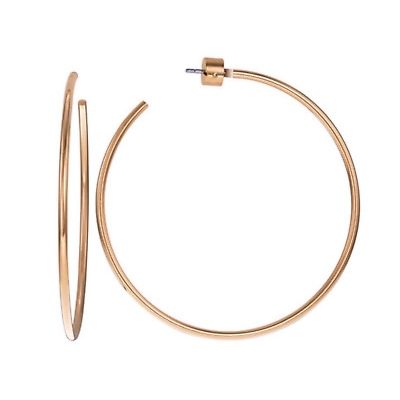 Michael Kors Rose Gold Extra Large Rounded Hoops