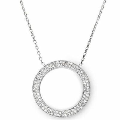 Michael Kors | Ladies Michael Kors Silver Love Heart Necklace | Silver |  House of Fraser