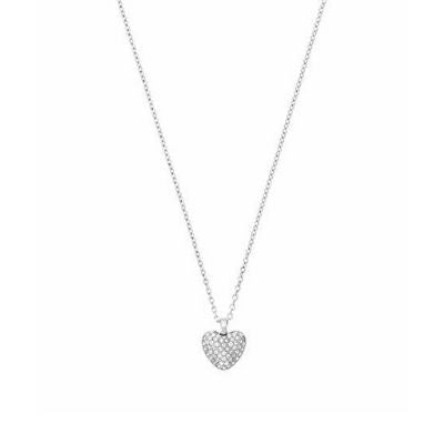 Michael kors pave heart necklace Clearance