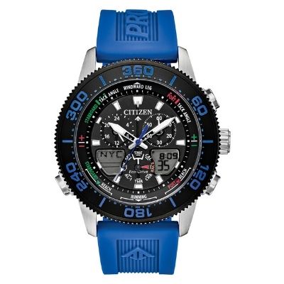 Men's Citizen Watch Promaster Sailhawk Cobalt Blue Silicone Band Watch JR4068-01E