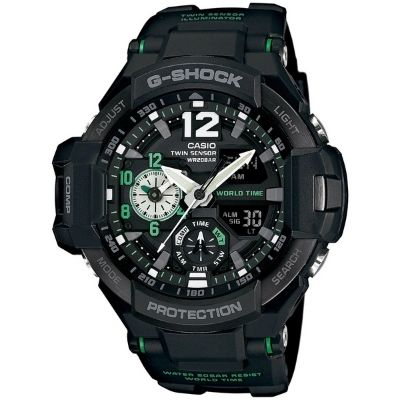 Casio GA1100-1A3 G-Shock 51MM Men's Analog-Digital Black Resin Watch