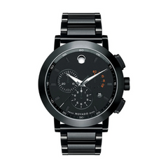 Movado Sports Edition Stainless Museum Black Dial Watch BEAUTIFUL MOVADO Sport Edition SS Black Museum Dial Women main image 3
