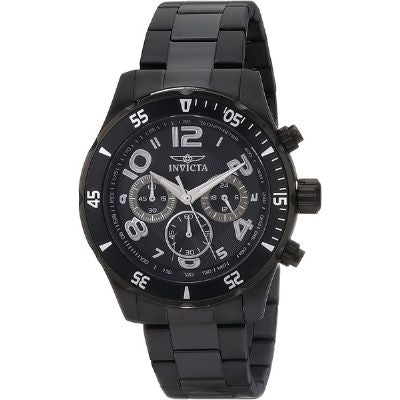 Men's Pro Diver Black Stainless-Steel Watch 12915 – D'ore Jewelry