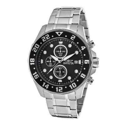 Invicta Men's Specialty Chrono Stainless Steel Black Dial Watch 15938