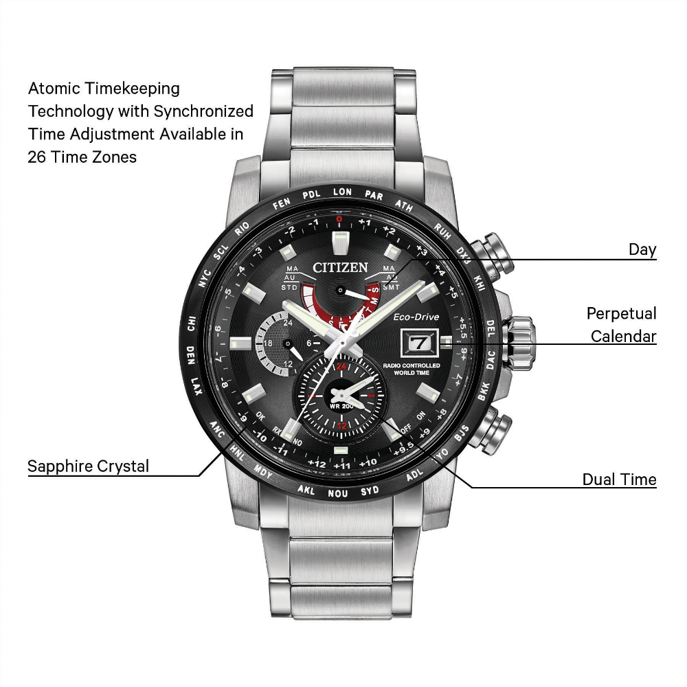 Citizen World Time A-T Men's Watch, AT9071-58