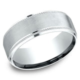 Benchmark 8mm Knurled Men's Band