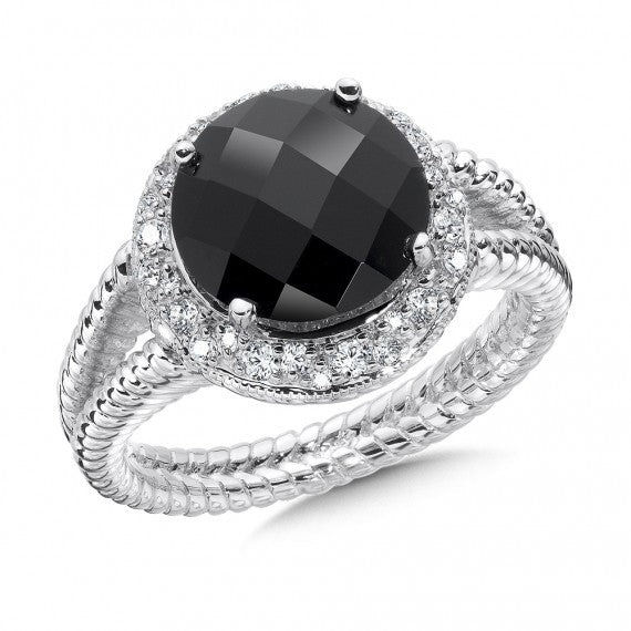 Color SG - Black Onyx & Diamond Ring