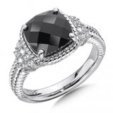 Color SG  -  Black Onyx & Diamond Ring