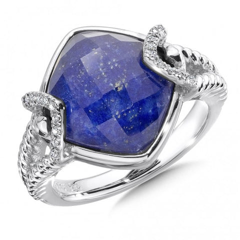 Color SG - Lapis Fusion & Diamond Ring