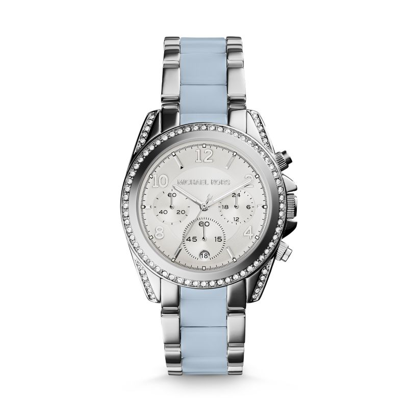 Ladies michael hot sale kors watch silver