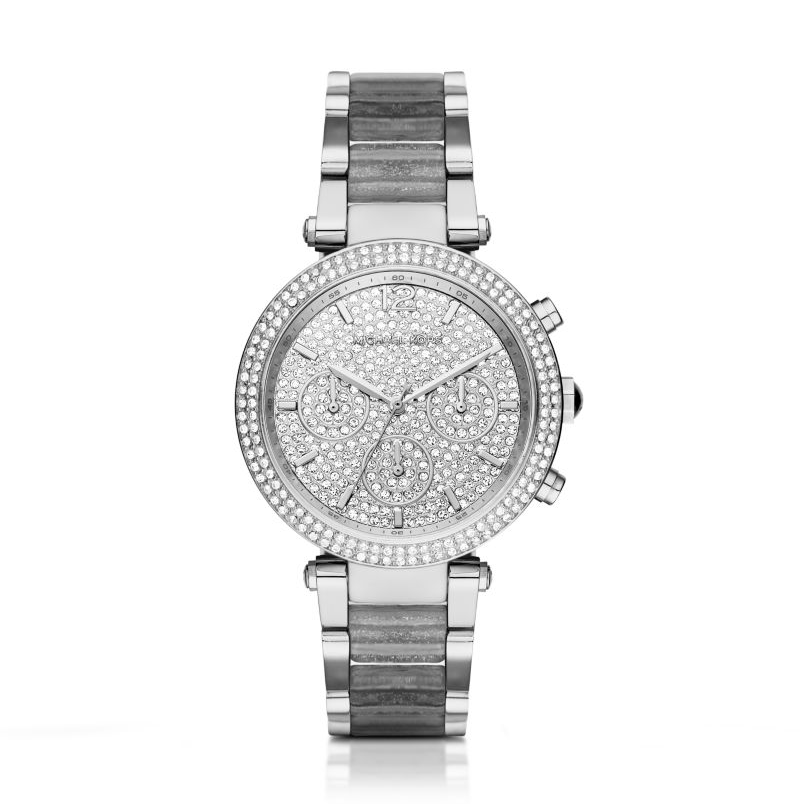 Michael Kors Parker Chronograph Quartz Crystal Red Dial Ladies Watch M –  Watches of America