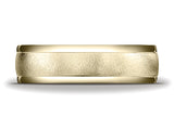Benchmark 6mm Round Edge Carved Men's Band